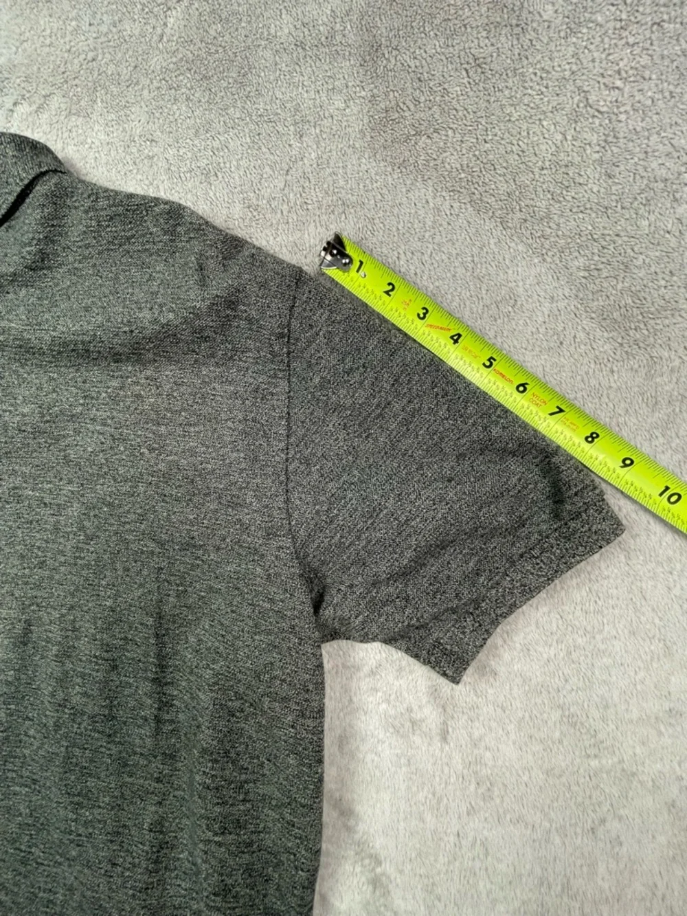 Polo Ralph Lauren Men's XL Gray Marl Cotton Polo Shirt - Short Sleeve -‎ Bolivia